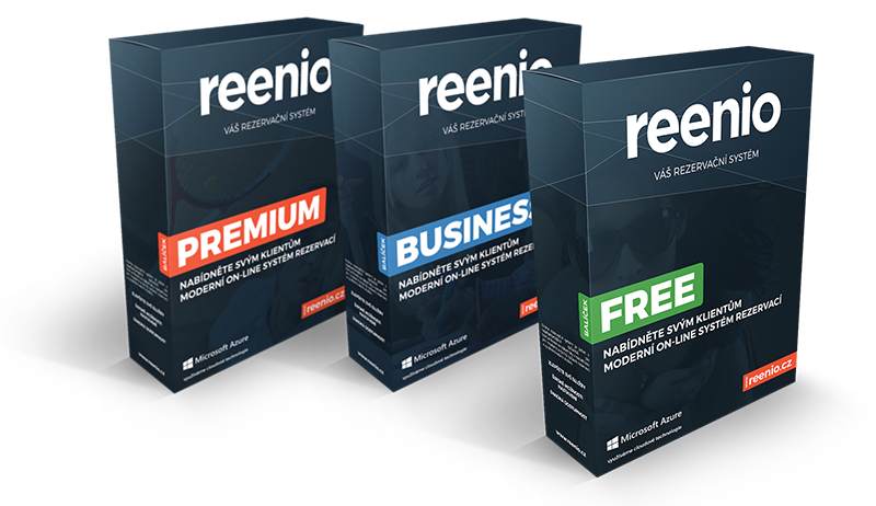 balíčky reenio - FREE, BUSINESS, PREMIUM